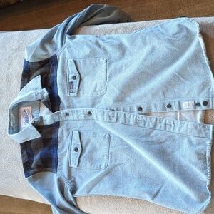 Penfield denim/flannel over shirt L